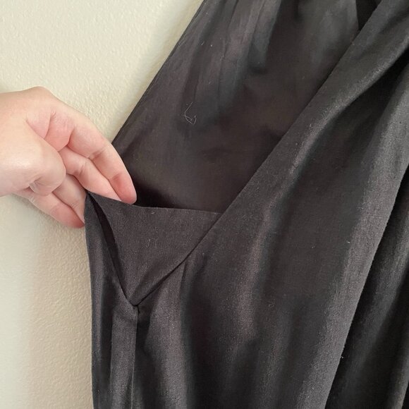 Banana Republic Factory Women S Ruffle Halter Linen Blend Knee-Length Dress NWT - Picture 7 of 13